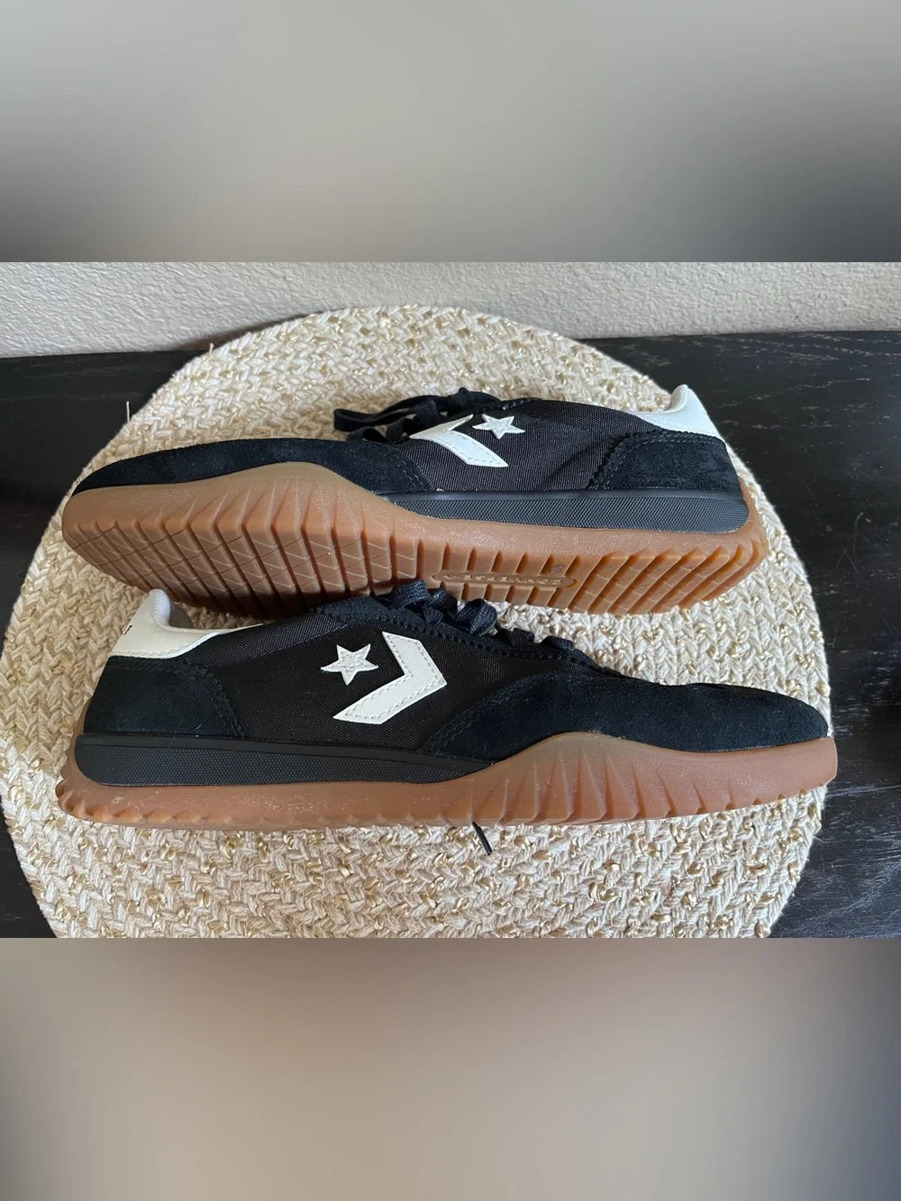 Converse Black Run Star Low Trainers